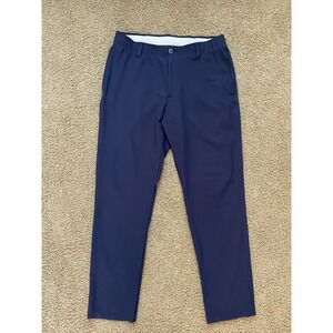 Under Armour Pants Mens 36x32 Golf Straight Fit Performance Lightweight Navy